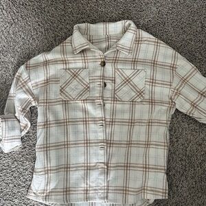 Womens Shakett in Cream and Brown